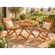 Image 2 for Садовий стіл Costway Patio дерев'яний з отвором для парасолі