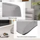 Image 5 for Крісло-шезлонг розкладне Costway Lazy Couch Recliner з подушкою сірий