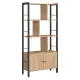 Image 1 for Стеллаж для книг Leobert Visby с тумбой в стиле Loft, сонома