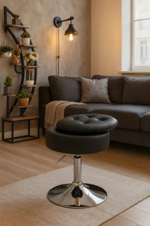 Кресло трансформер Costway Meri с местом хранения черный