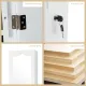 Image 10 for Дзеркало шафа підвісна Costway Pure Beauty для біжутерії білий