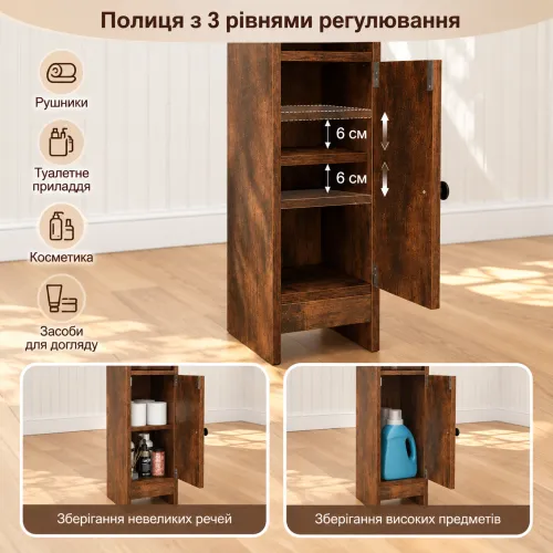 Закрытое отделение с полкой, которая подстраивается под ваши потребности