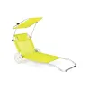 Шезлонг лежак Outtec Sun з дашком жовтий