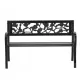 Image 3 for Лавка для саду Chomik GARDEN LINE ROSE сталева з декоративною спинкою
