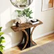 Image 2 for Стол-консоль Costway SlimConsole в прихожую лофт коричневый