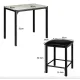Image 3 for Комплект меблів Costway Venni барний стіл з табуретом 2 шт