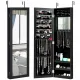 Image 1 for Зеркало подвесной шкаф Costway Glamour Case для бижутерии черный