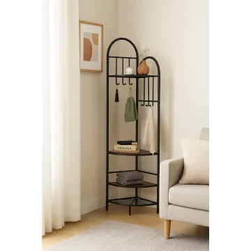 Вішалка для одягу Costway Richi кутова в стилі Loft