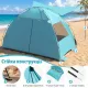 Image 2 for Пляжний намет-тент Pop-Up Costway Vista Vent Beach саморозкладний від сонця 3-4 місний блакитний