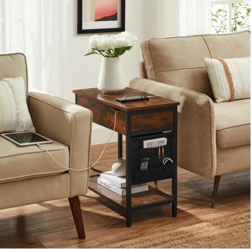 Журнальный столик Leobert Olmi USB вход + розетка в стиле Loft