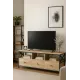 Image 6 for Тумба под телевизор Leobert Kamila в стиле Loft с 3 ящиками натуральный