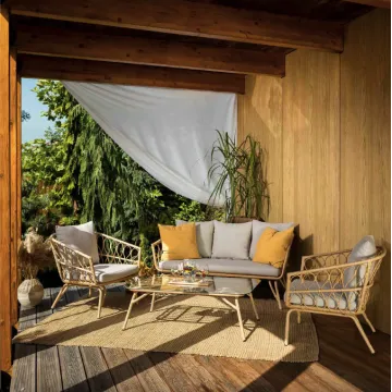 Комплект садових меблів Di Volio Teramo бежево-кремовий