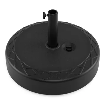 Основа для садової парасольки Costway Fillable Round 40кг кругла чорний