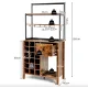 Image 4 for Стеллаж винный Costway Vinoteca кухонный шкаф в стиле Loft