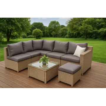 Набір садових меблів Di Volio Torino Бежевий/Світло-сірий