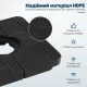 Image 3 for Основа для садової парасольки Costway 4-Piece Cantilever 84кг модульна квадратна чорний