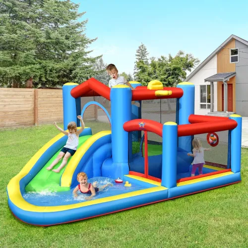 Надувний аквапарк Costway Splash & Bounce - власна зона дитячих розваг