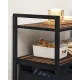 Image 5 for Кошик для білизни Leobert Costway 92 л з 2 полицями в стилі Loft