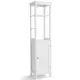 Image 1 for Шкаф-пенал для ванной Costway Freestanding Bath 160см с полками и дверцей белый