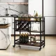 Image 3 for Стелаж Costway Carrito - кухонний візок з баром в стилі Loft