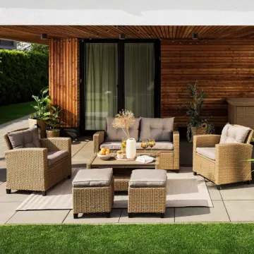 Набір садових меблів Di Volio Firenze бежевий/світло-сірий