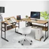 Комп'ютерний стіл Costway Fulton з регульованою панеллю в стилі Loft