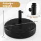 Image 6 for Основание для садового зонта Costway Fillable Round 40кг круглое черное