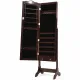 Image 7 for Дзеркало шафа підлогова Costway Antique для біжутерії коричневий