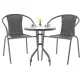 Image 2 for Садові меблі Chomik BISTRO стіл та 2 стільці сірий