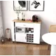 Image 2 for Кухонный остров 2 в 1 Costway Rubber двухсторонний складной