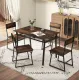 Image 3 for Комплект меблів Costway Merax обідній стіл з стільцями в стилі Loft коричневий