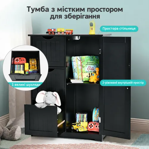Три ящика - отдельное место для разных вещей