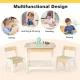 Image 10 for Комплект детской мебели Costway Kids Set 2-in-1 Desk стол и 2 стулья с двухсторонней столешницей-доской
