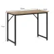 Image 10 for Письмовий стіл Costway Homart із сталевим каркасом натуральний