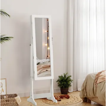 Підлогове дзеркало-шафа Leobert Insignia з підсвіткою білий