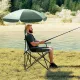 Image 2 for Кресло кемпинговое Costway ShadeCamp складное с зонтом зеленое
