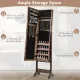 Image 5 for Дзеркало шафа підлогова Costway Rustic для біжутерії лофт коричневий