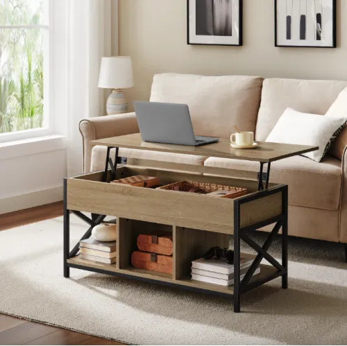 Стол трансформер Leobert Elias в стиле Loft натуральный