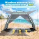 Image 7 for Пляжний намет-тент Pop-Up Costway Vista Vent Beach саморозкладний від сонця 3-4 місний зелений