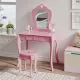 Image 9 for Дитячий туалетний столик Chomik ELSA з дзеркалом + стілець рожевий