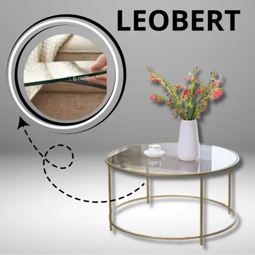 Круглая стеклянная столешница