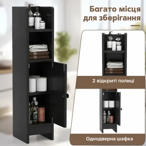 Открытое и закрытое хранение в одном шкафу