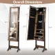 Image 4 for Дзеркало шафа підлогова Costway Rustic для біжутерії лофт коричневий