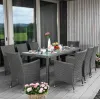 Садові меблі Di Volio VERONA 8+1 Сірий/сірий