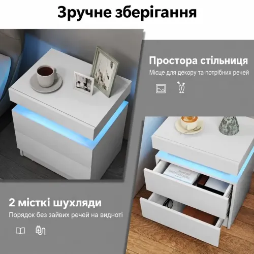 Два ящика для личных вещей без беспорядка на столешнице