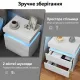 Image 10 for Тумба прикроватная Costway GlowNight с LED подсветкой и 2 ящиками белый