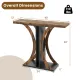 Image 5 for Стол-консоль Costway SlimConsole в прихожую лофт коричневый