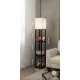 Image 4 for Напольная лампа Costway Alampia торшер-полка с ящиком