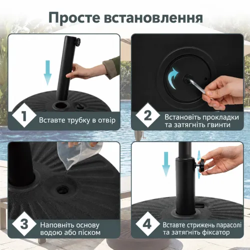 Просте встановлення та ручка для перенесення - менше зусиль під час монтажу