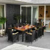 Садові меблі Di Volio VERONA 8+1 чорно-кремові